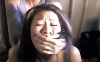 Hot Asian ex-girlfriend roughly fucked by depraved dude